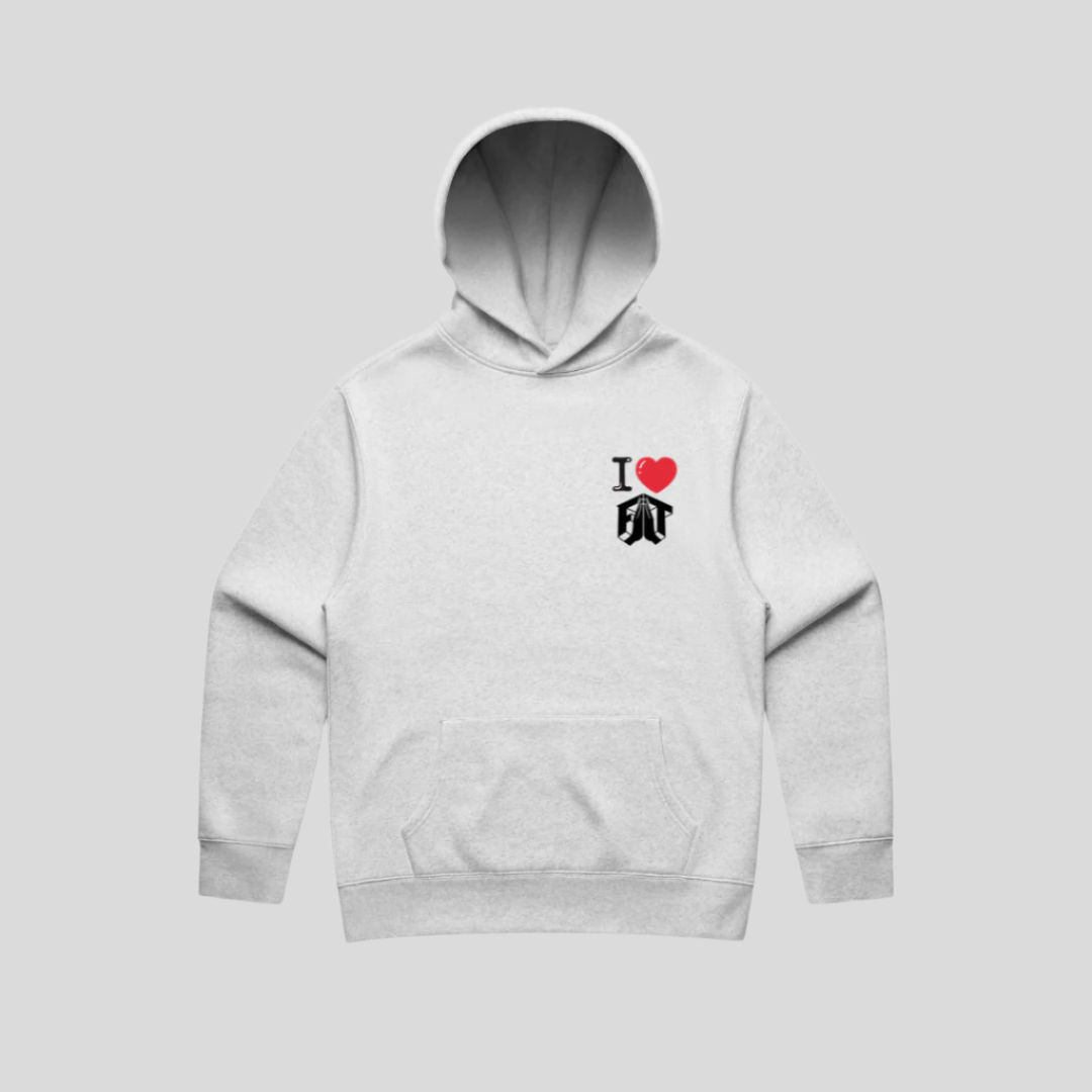 Clean Hands & A Pure Heart Hoodie- White Heather
