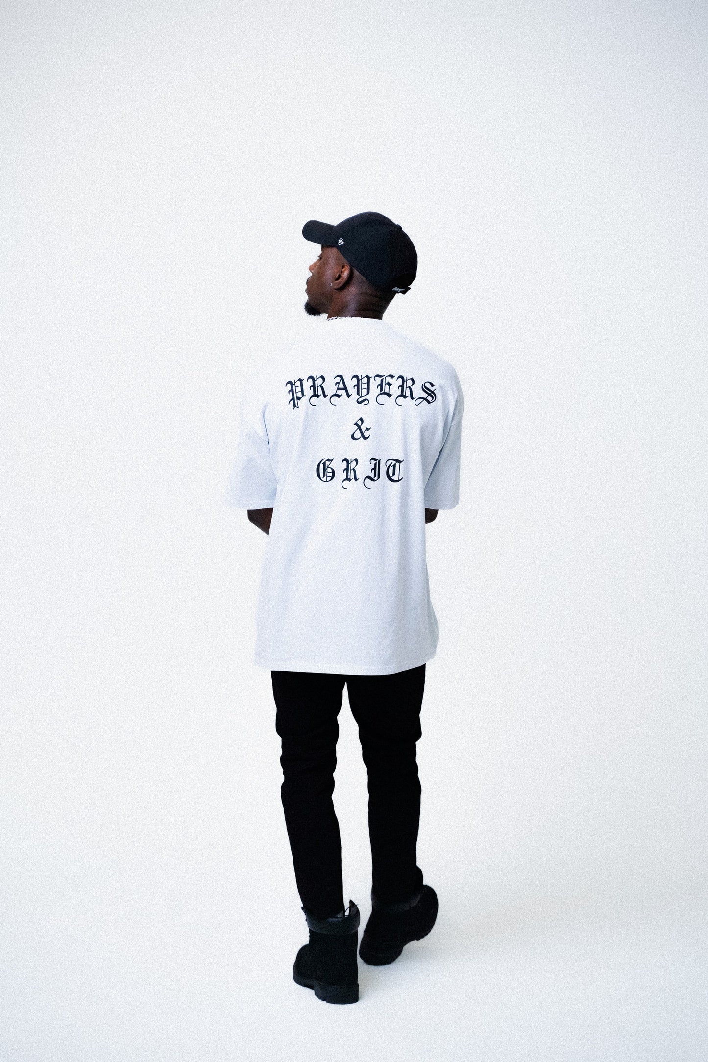 Prayers & Grit White/Black
